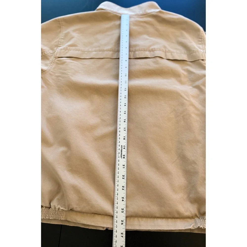 Lands' End Canvas Jacket Mens‎ XL (46-48) Tan Full-Zip Business Casual Weekend - Picture 14 of 15